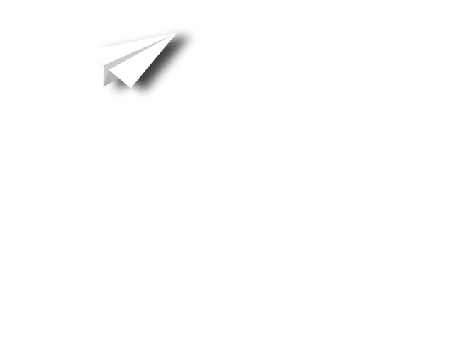 Paper plane arrow